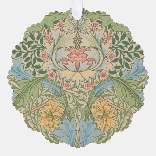 William Morris Myrtle Bloem Bloemen Botanisch Ornament Kaart (Voorkant)