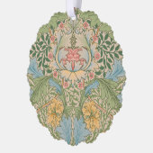 William Morris Myrtle Bloem Bloemen Botanisch Ornament Kaart (Links)