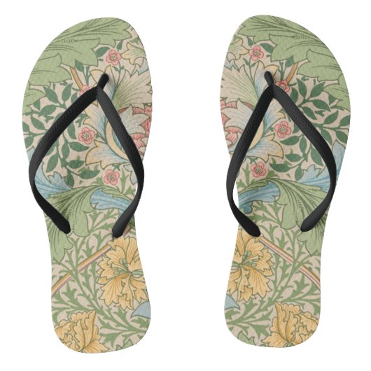 William Morris Myrtle Bloem Bloemen Botanisch Teenslippers (Voetbed)