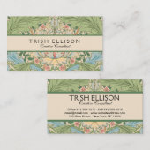 William Morris Myrtle Bloem Bloemen Botanisch Visitekaartje (Voorkant / Achterkant)