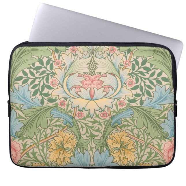 William Morris Myrtle Bloem Bloemrijk Botanisch Laptop Sleeve (Voorkant)