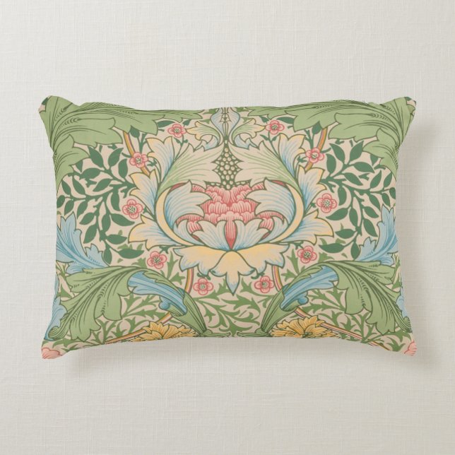 William Morris Myrtle Bloem Bloemstuk Botanisch Accent Kussen (Voorkant)