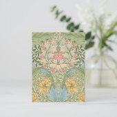 William Morris Myrtle Bloem Bloemstuk Botanisch Briefkaart (Staand voorkant)