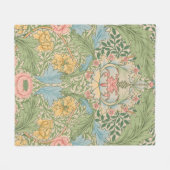 William Morris Myrtle Bloem Bloemstuk Botanisch Fleece Deken (Voorkant (Horizontaal))