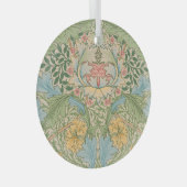 William Morris Myrtle Bloem Bloemstuk Botanisch Glas Ornament (Voorkant Rechts)