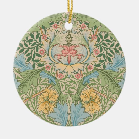 William Morris Myrtle Bloem Bloemstuk Botanisch Keramisch Ornament (Voorkant)