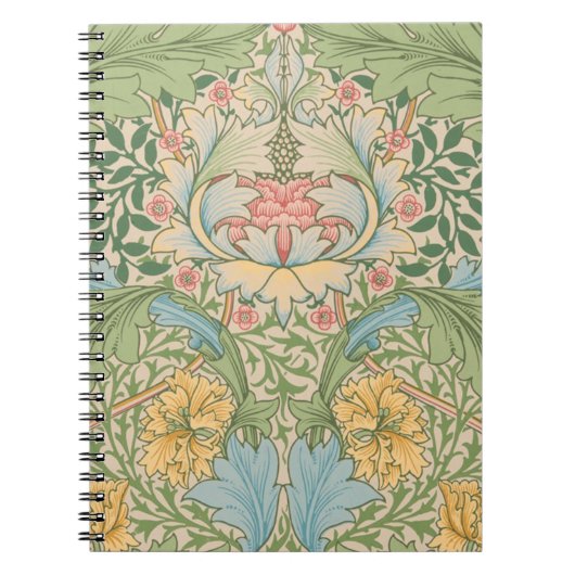 William Morris Myrtle Bloem Bloemstuk Botanisch Notitieboek (Voorkant)