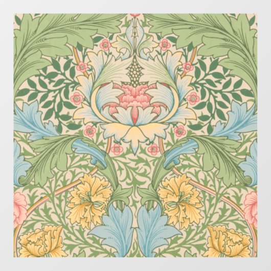 William Morris Myrtle Bloem Bloemstuk Botanisch Raamsticker (Vel)
