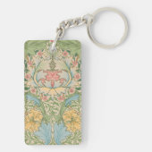 William Morris Myrtle Bloem Bloemstuk Botanisch Sleutelhanger (achterkant)