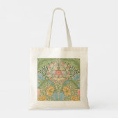 William Morris Myrtle Bloem Bloemstuk Botanisch Tote Bag (Achterkant)