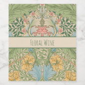William Morris Myrtle Bloem Bloemstuk Botanisch Wijn Etiket (Enkel label)