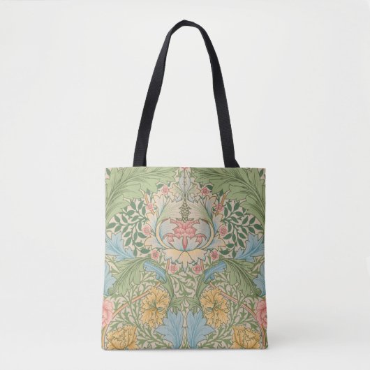 William Morris Myrtle Bloem Florale Botanische Tote Bag (Voorkant)