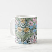 William Morris Myrtle Floral Chintz Pattern Mok (Voorkant links)