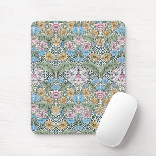William Morris Myrtle Floral Chintz Pattern Muismat (Met muis)