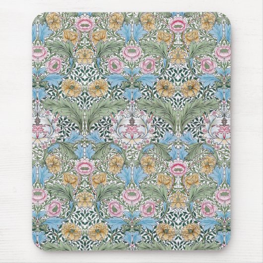 William Morris Myrtle Floral Chintz Pattern Muismat (Voorkant)