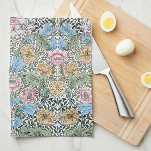 William Morris Myrtle Floral Kitchen Tea Towel Theedoek (Quarter Fold)