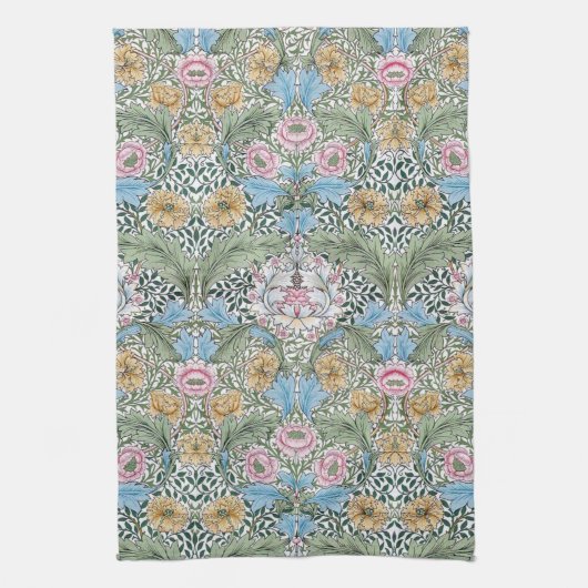William Morris Myrtle Floral Kitchen Tea Towel Theedoek (Verticaal)