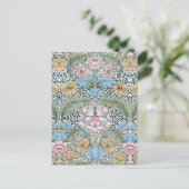 William Morris Myrtle Floral Pattern Briefkaart (Staand voorkant)