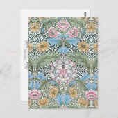 William Morris Myrtle Floral Pattern Briefkaart (Voorkant / Achterkant)