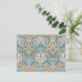 William Morris Myrtle Floral Pattern Briefkaart (Staand voorkant)
