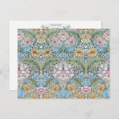 William Morris Myrtle Floral Pattern Briefkaart (Voorkant / Achterkant)