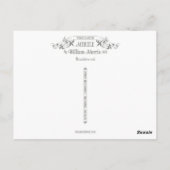 William Morris Myrtle Floral Pattern Briefkaart (Achterkant)