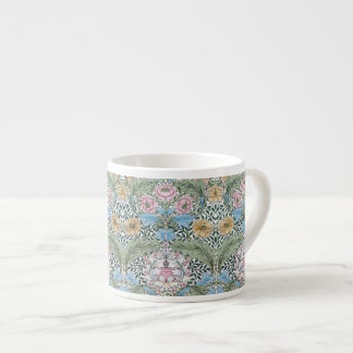 William Morris Myrtle Floral Pattern Espresso Mokk Espresso Kop