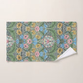 William Morris Myrtle Flowers Geel Blauw Bad Handdoek (Handdoek)