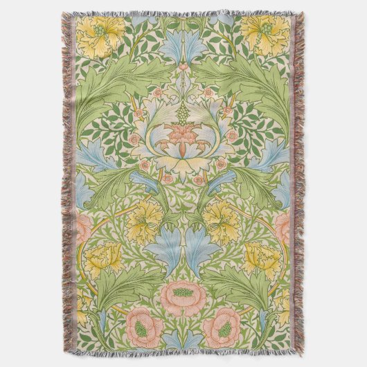 William Morris Myrtle Garden Bloemklassieker Deken (Voorkant Verticaal)