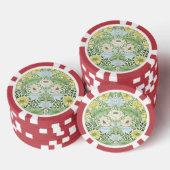 William Morris Myrtle Garden Floral Classic Poker Chips (Opstapeling)