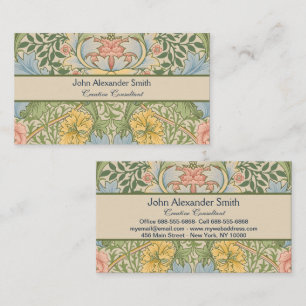William Morris Myrtle Garden Floral Classic Visitekaartje