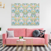 William Morris Myrtle Patroon Omwikkeld Canvas (Insitu (Woonkamer))