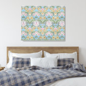 William Morris Myrtle Patroon Omwikkeld Canvas (Insitu (Slaapkamer))
