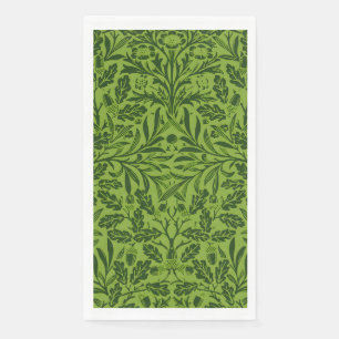 William Morris Naadloos Groen Eikenblad Patroon Servet