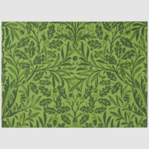 William Morris Naadloos Groen Eikenblad Patroon Tissuepapier