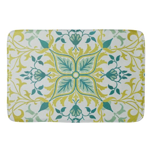 William Morris Naadloos Plafond Limegroen Patroon Badmat (Voorkant)