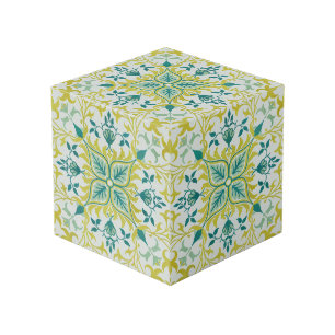 William Morris Naadloos Plafond Limegroen Patroon Kubus