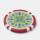 William Morris Naadloos Plafond Limegroen Patroon Poker Chips (Enkel)