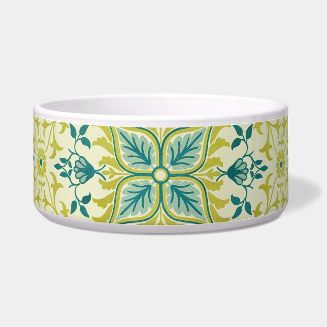 William Morris Naadloos Plafond Limegroen Patroon Voerbakje (Voorkant)