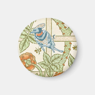 William Morris Naadloos Tralie Roos Patroon Magneet