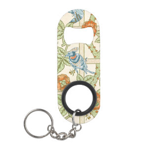 William Morris Naadloos Tralie Roos Patroon Mini Flessenopener