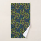 William Morris Naadloze Druiven Wingerd Zwarte Pat Bad Handdoek (Handdoek)