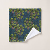 William Morris Naadloze Druiven Wingerd Zwarte Pat Bad Handdoek (Wasdoekje)