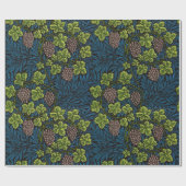 William Morris Naadloze Druiven Wingerd Zwarte Pat Cadeaupapier (Vlak)