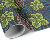 William Morris Naadloze Druiven Wingerd Zwarte Pat Cadeaupapier (Rol Hoek)