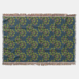 William Morris Naadloze Druiven Wingerd Zwarte Pat Deken