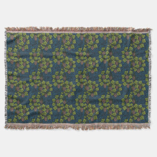 William Morris Naadloze Druiven Wingerd Zwarte Pat Deken