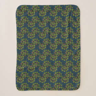 William Morris Naadloze Druiven Wingerd Zwarte Pat Sherpa Deken