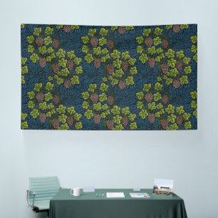 William Morris Naadloze Druiven Wingerd Zwarte Pat Spandoek