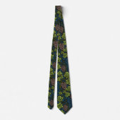 William Morris Naadloze Druiven Wingerd Zwarte Pat Stropdas (Achterkant)